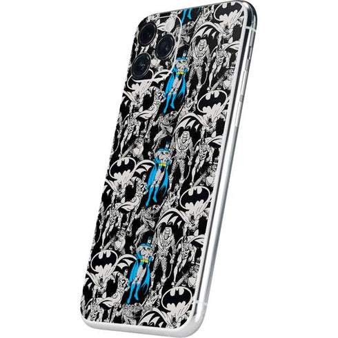 DC Comics Batman Characters Action Poses Print iPhone 11 Pro Skin