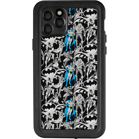 DC Comics Batman Characters Action Poses Print iPhone 11 Pro Waterproof Case
