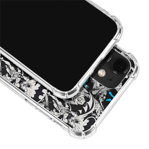 DC Comics Batman Characters Action Poses Print iPhone 12 Clear Case