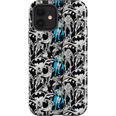 DC Comics Batman Characters Action Poses Print iPhone 12 Impact Case