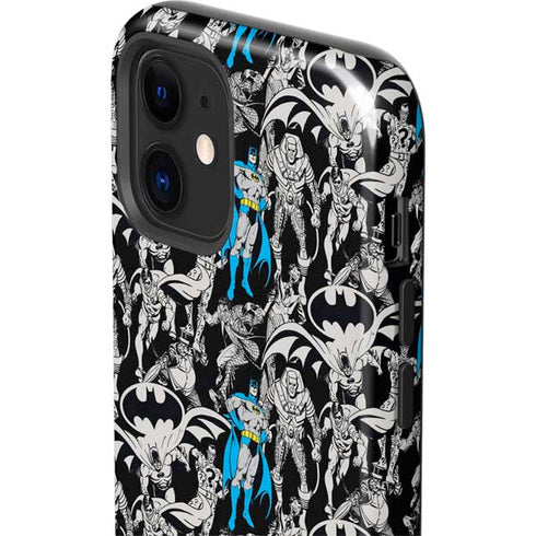 DC Comics Batman Characters Action Poses Print iPhone 12 Impact Case