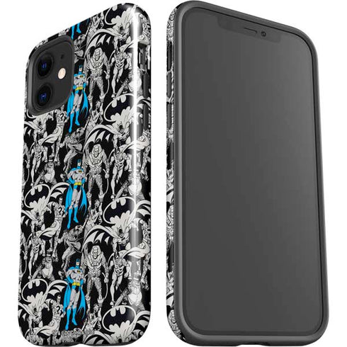 DC Comics Batman Characters Action Poses Print iPhone 12 Impact Case