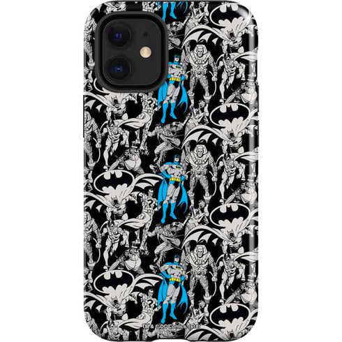 DC Comics Batman Characters Action Poses Print iPhone 12 Mini Impact Case