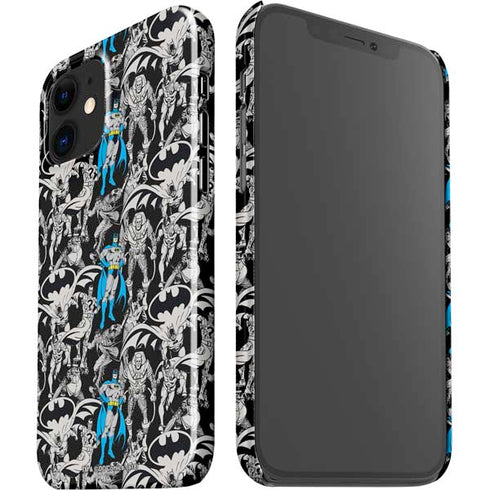 DC Comics Batman Characters Action Poses Print iPhone 12 Mini Lite Case