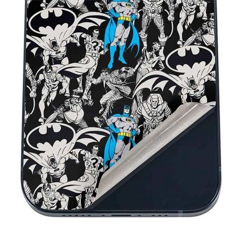 DC Comics Batman Characters Action Poses Print iPhone 12 Mini Skin