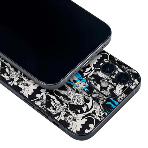 DC Comics Batman Characters Action Poses Print iPhone 12 Mini Skin