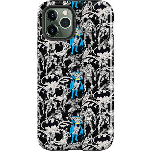 DC Comics Batman Characters Action Poses Print iPhone 12 Pro Max Impact Case