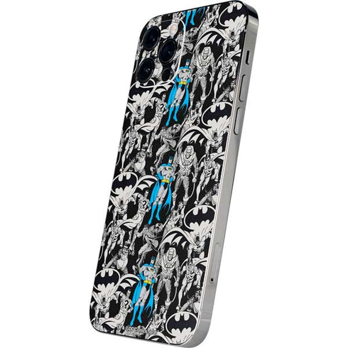 DC Comics Batman Characters Action Poses Print iPhone 12 Pro Max Skin