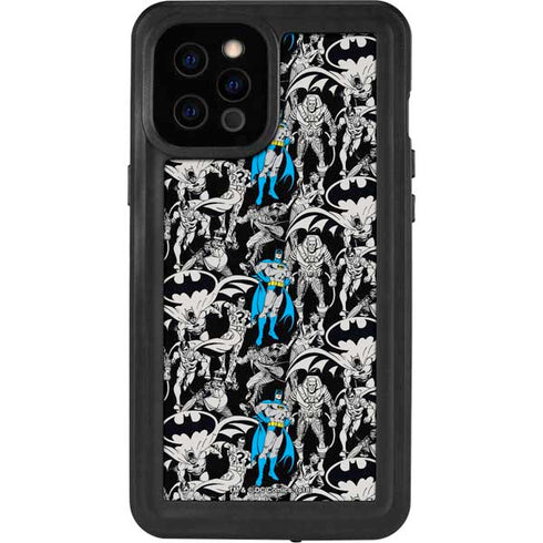 DC Comics Batman Characters Action Poses Print iPhone 12 Pro Max Waterproof Case