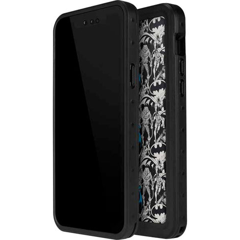 DC Comics Batman Characters Action Poses Print iPhone 12 Pro Max Waterproof Case