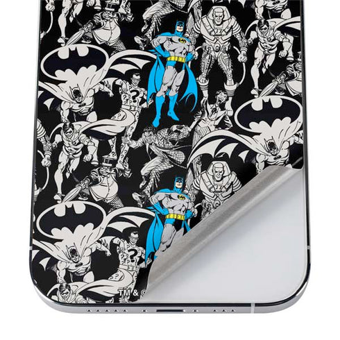 DC Comics Batman Characters Action Poses Print iPhone 12 Pro Skin
