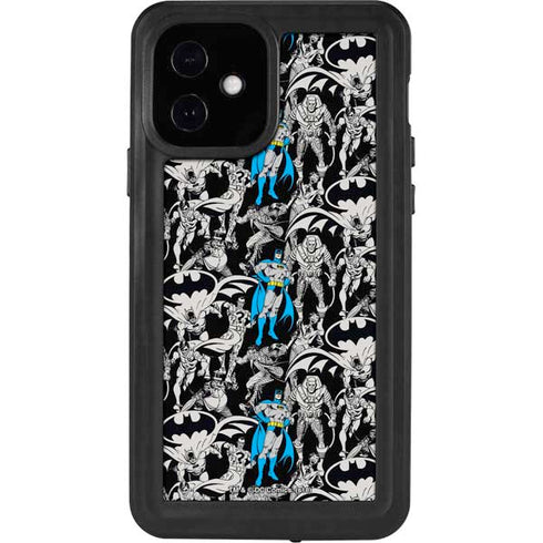 DC Comics Batman Characters Action Poses Print iPhone 12 Waterproof Case