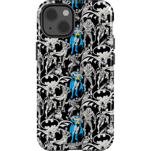 DC Comics Batman Characters Action Poses Print iPhone 13 Impact Case
