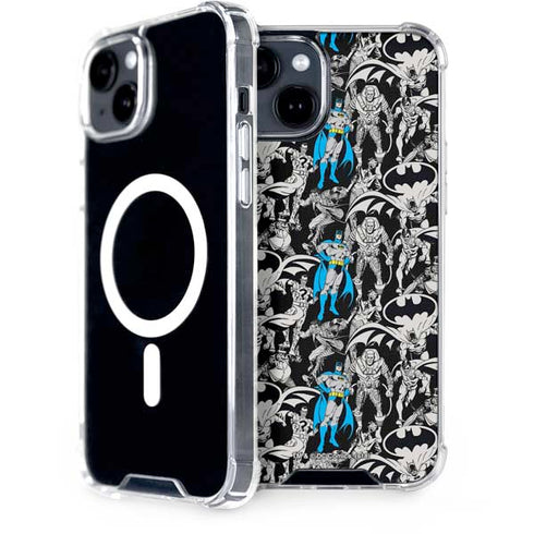 DC Comics Batman Characters Action Poses Print iPhone 13 MagSafe Case