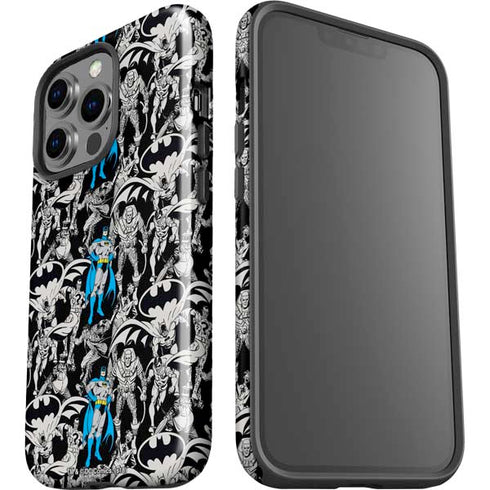 DC Comics Batman Characters Action Poses Print iPhone 13 Pro Impact Case