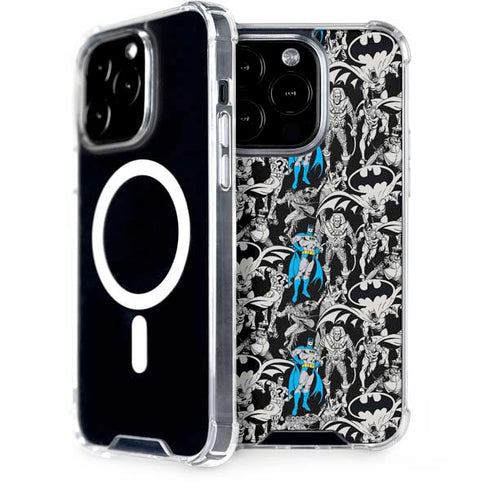 DC Comics Batman Characters Action Poses Print iPhone 13 Pro MagSafe Case