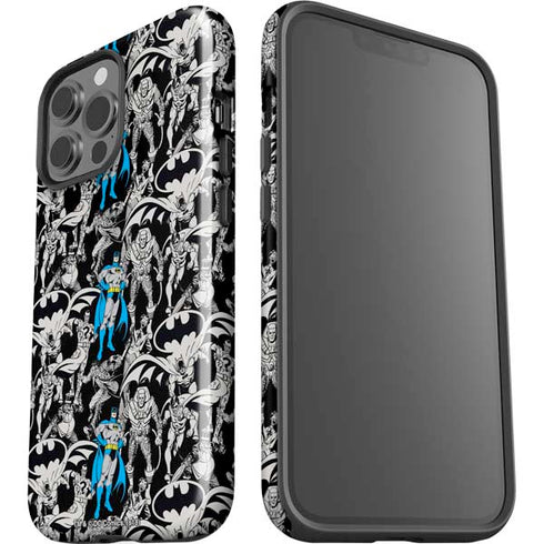 DC Comics Batman Characters Action Poses Print iPhone 13 Pro Max Impact Case