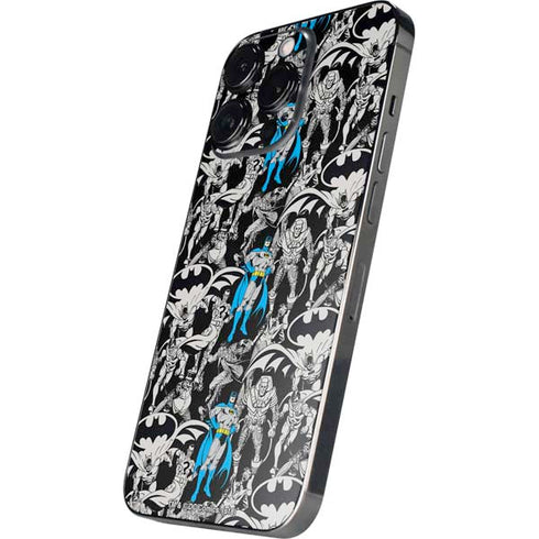 DC Comics Batman Characters Action Poses Print iPhone 13 Pro Max Skin