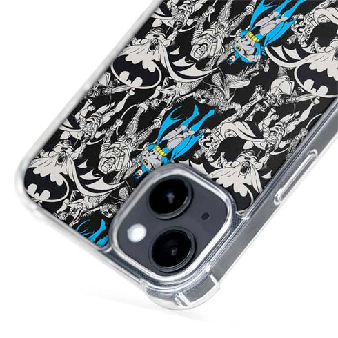 DC Comics Batman Characters Action Poses Print iPhone 15 Plus MagSafe Case