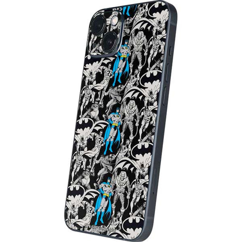 DC Comics Batman Characters Action Poses Print iPhone 15 Plus Skin