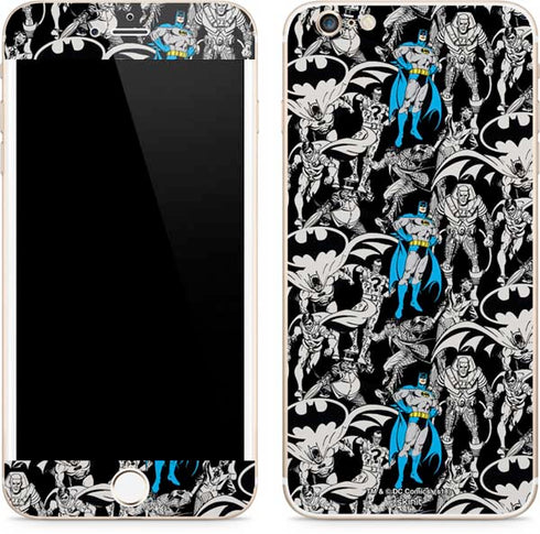 DC Comics Batman Characters Action Poses Print iPhone 6/6s Plus Skin