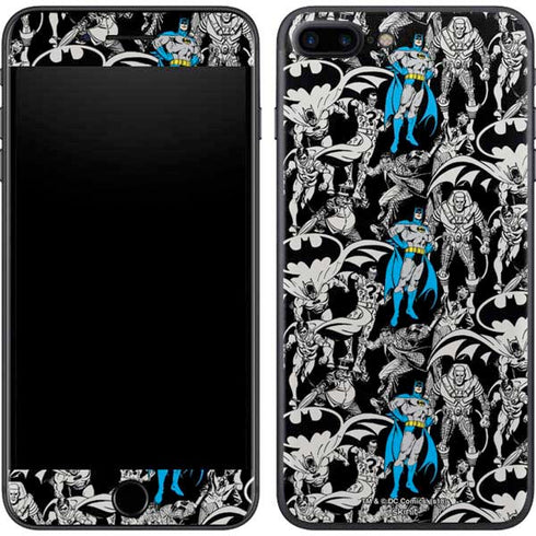 DC Comics Batman Characters Action Poses Print iPhone 7 Plus Skin