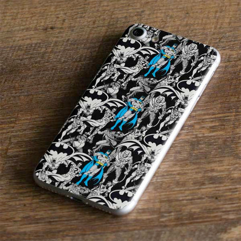 DC Comics Batman Characters Action Poses Print iPhone 7 Skin