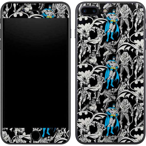DC Comics Batman Characters Action Poses Print iPhone 8 Plus Skin