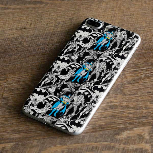 DC Comics Batman Characters Action Poses Print iPhone 8 Plus Skin
