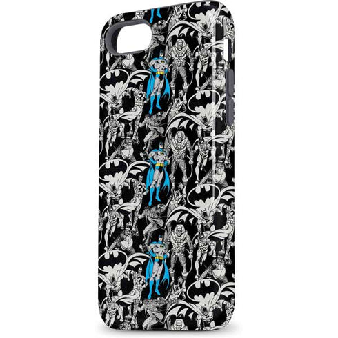 DC Comics Batman Characters Action Poses Print iPhone 8 Pro Case