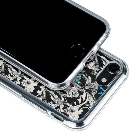 DC Comics Batman Characters Action Poses Print iPhone SE (2nd & 3rd Gen) Clear Case