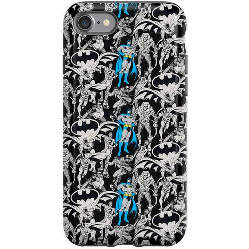 DC Comics Batman Characters Action Poses Print iPhone SE (2nd & 3rd Gen) Pro Case
