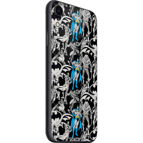 DC Comics Batman Characters Action Poses Print iPhone SE (2nd & 3rd Gen) Skin