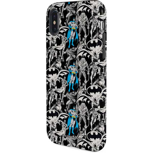 DC Comics Batman Characters Action Poses Print iPhone X Pro Case