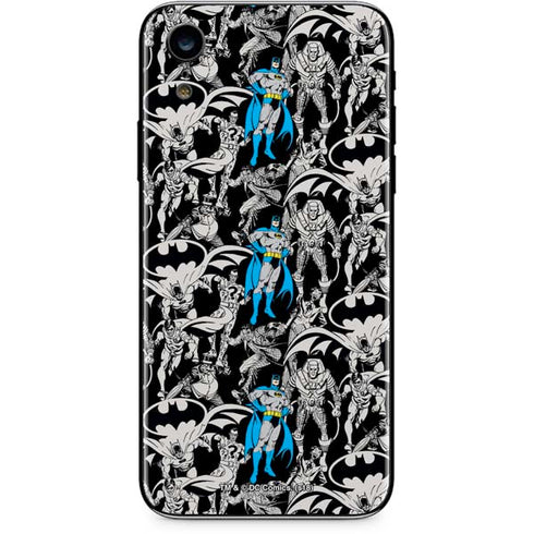 DC Comics Batman Characters Action Poses Print iPhone XR Skin