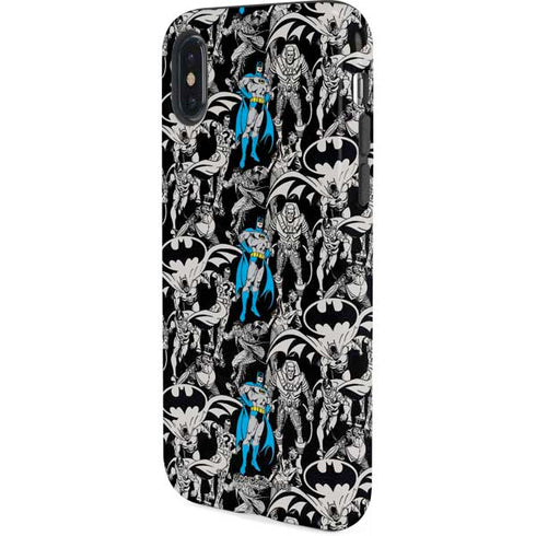 DC Comics Batman Characters Action Poses Print iPhone XS Pro Case