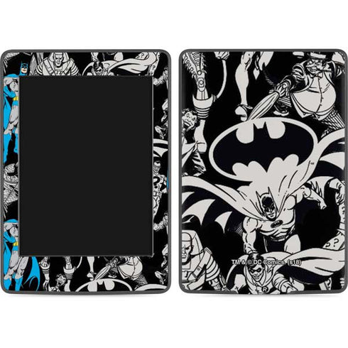 DC Comics Batman Characters Action Poses Print Amazon Kindle Skin
