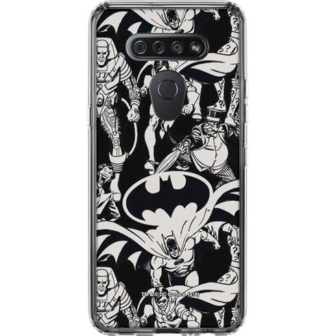 DC Comics Batman Characters Action Poses Print LG K51/Q51 Clear Case