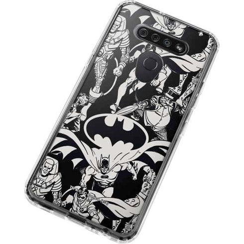 DC Comics Batman Characters Action Poses Print LG K51/Q51 Clear Case