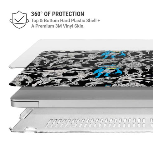 DC Comics Batman Characters Action Poses Print MacBook Air 15in (2023-2025) Case plus Skin