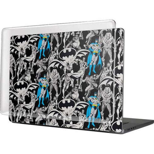 DC Comics Batman Characters Action Poses Print MacBook Pro 16in (2021-25) Case plus Skin