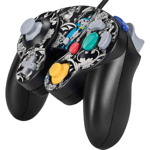 DC Comics Batman Characters Action Poses Print Nintendo GameCube Controller Skin