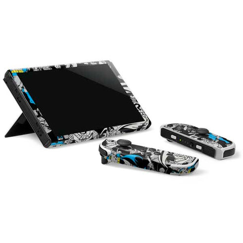 DC Comics Batman Characters Action Poses Print Nintendo Switch OLED (2021) Skin