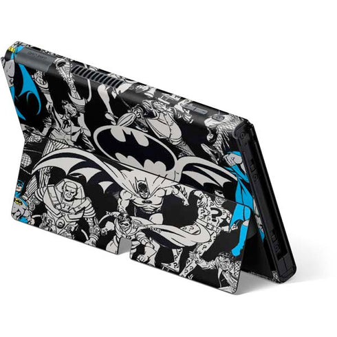 DC Comics Batman Characters Action Poses Print Nintendo Switch OLED (2021) Skin