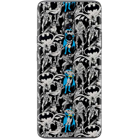 DC Comics Batman Characters Action Poses Print OnePlus 7 Pro Skin