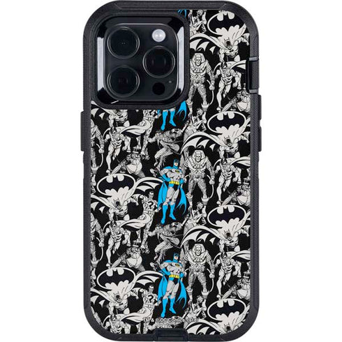 DC Comics Batman Characters Action Poses Print Otterbox Defender iPhone Skin