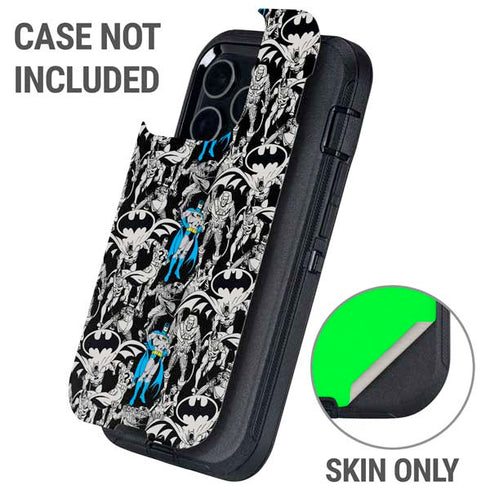 DC Comics Batman Characters Action Poses Print Otterbox Defender iPhone Skin