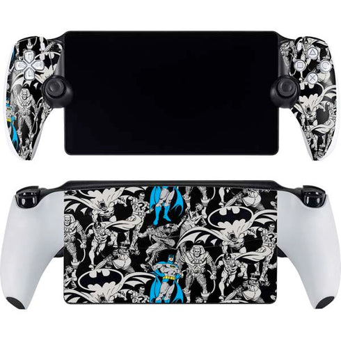 DC Comics Batman Characters Action Poses Print PlayStation Portal Remote Player Skin