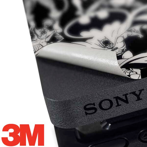 DC Comics Batman Characters Action Poses Print PS4 Slim Bundle Skin