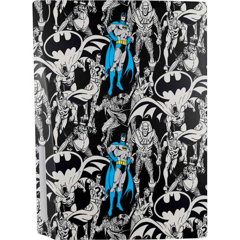 DC Comics Batman Characters Action Poses Print PS5 Console Skin